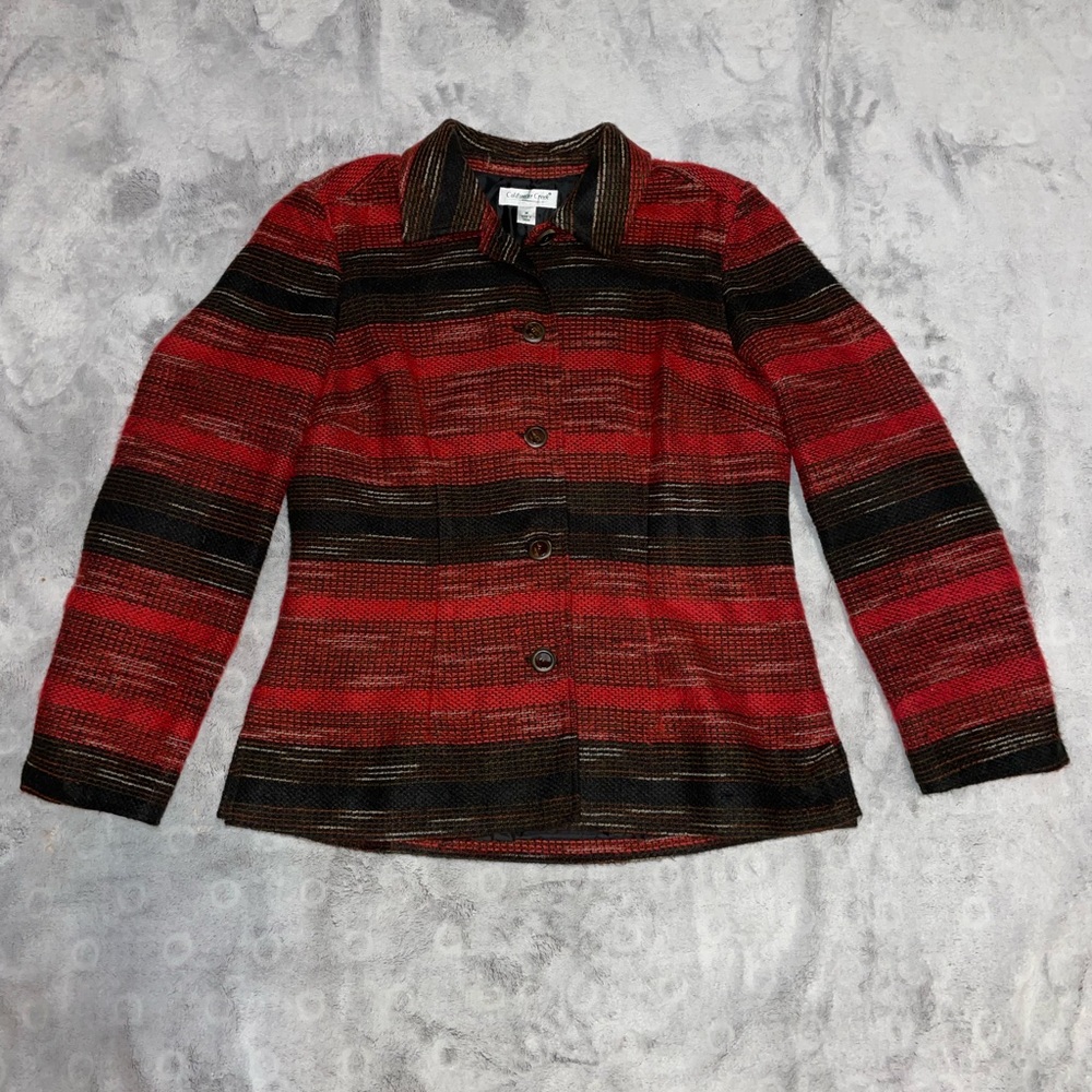Coldwater Creek woman’s jacket in red/black Size Medium